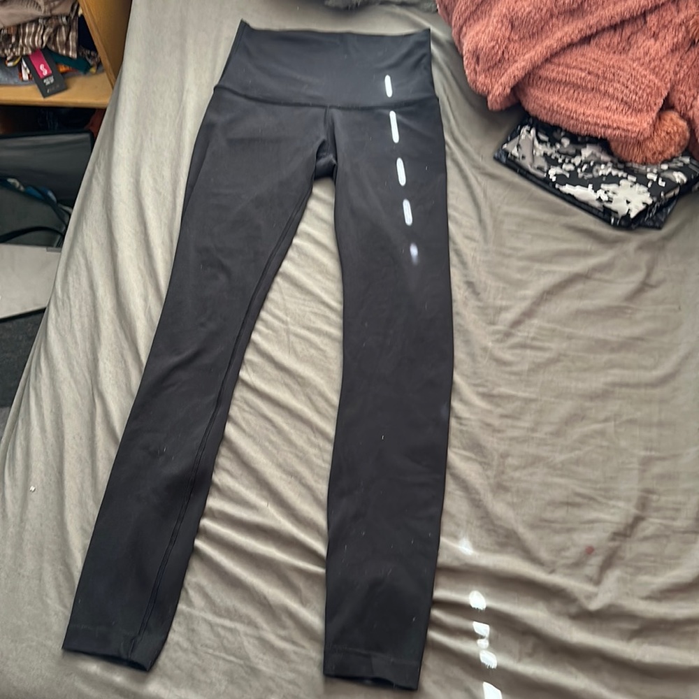 Black Lulu lemon high waisted wunder unders size 4